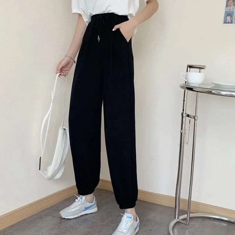 New Joggers Sports Hip Hop Running Pants Drawstring Women