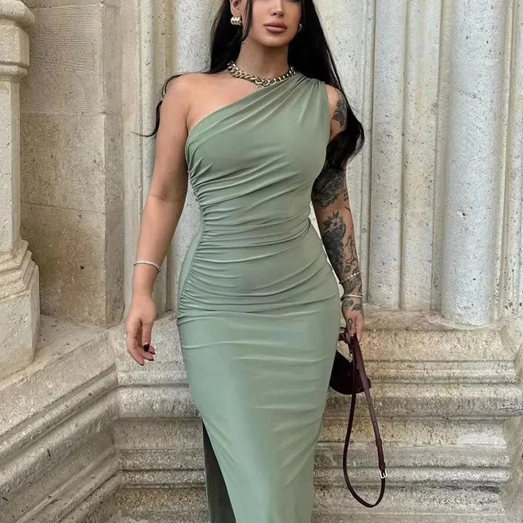 New Maxi Dress Women Summer Fashion Sexy Split Backless Dress