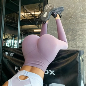 New Seamless Push Up Leggings High Waist Tummy Control Yoga Pants for Women Stretchy Fitness Tights Ankle Length Peach Butt Workout Gear