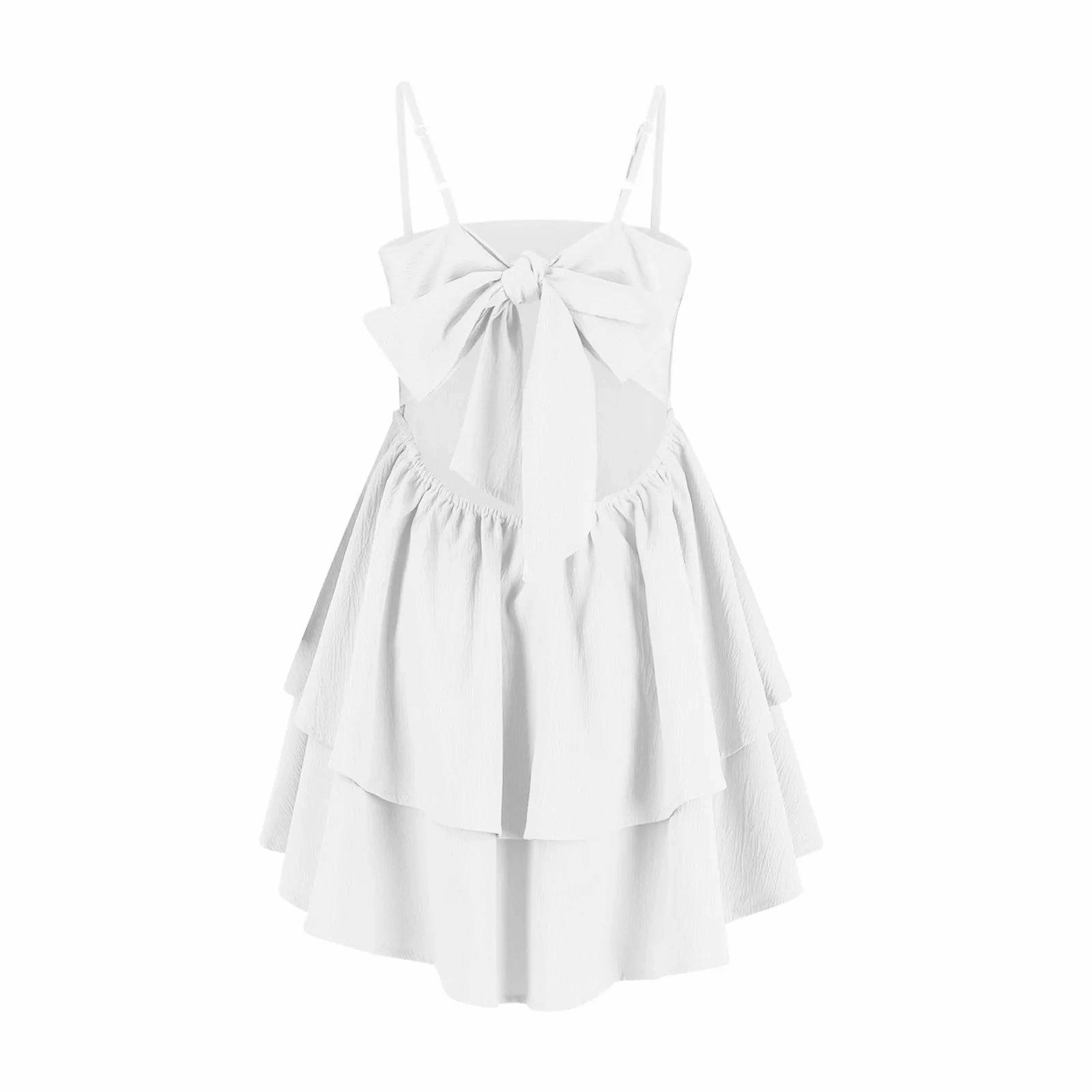 New Sexy Cake Dress Women'S Trendy Suspender Dress Elegant Double-Layer Skirt Party Dress for Evening Style
