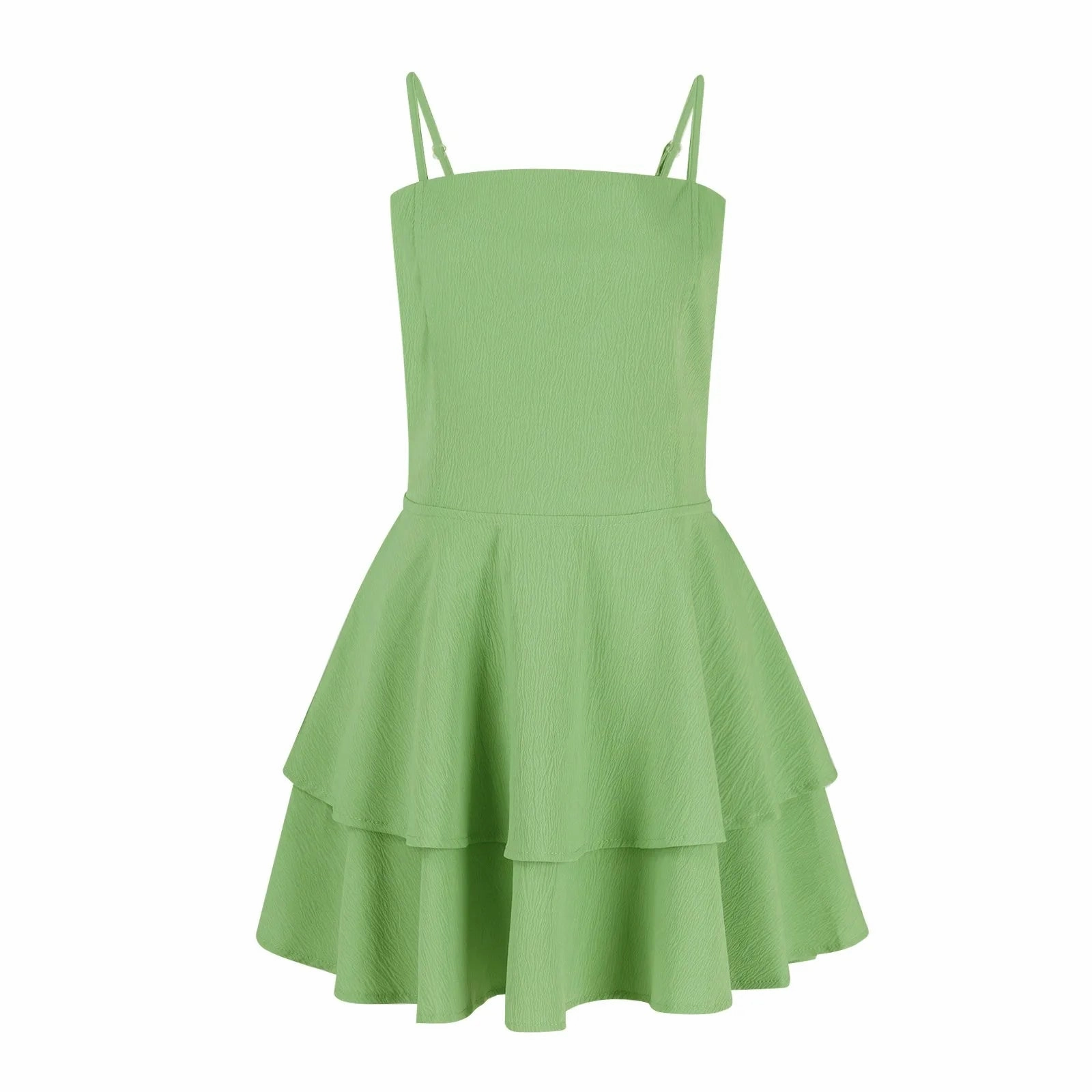 New Sexy Cake Dress Women'S Trendy Suspender Dress Elegant Double-Layer Skirt Party Dress for Evening Style