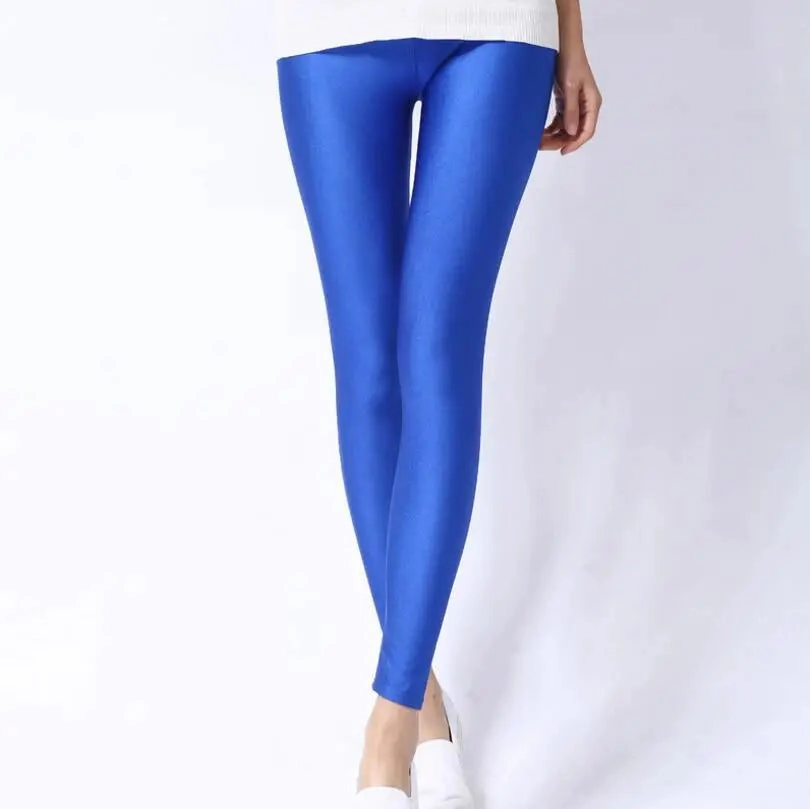 New Spring Solid Candy Neon Leggings for Women High Stretch Leggings for Comfort and Style