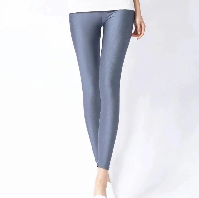 New Spring Solid Candy Neon Leggings for Women High Stretch Leggings for Comfort and Style