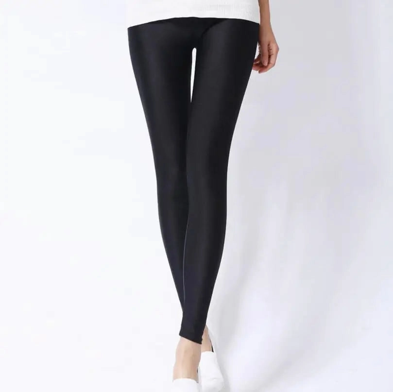 New Spring Solid Candy Neon Leggings for Women High Stretch Leggings for Comfort and Style