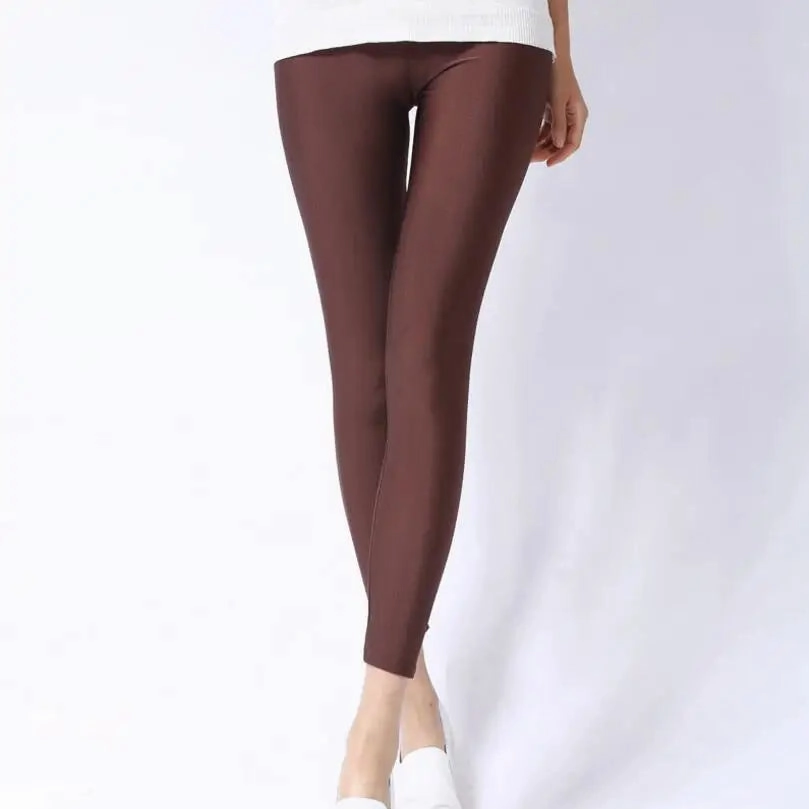 New Spring Solid Candy Neon Leggings for Women High Stretch Leggings for Comfort and Style