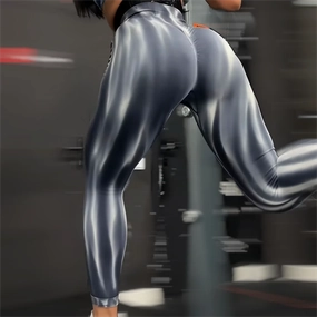 New Tiedye Gym Leggings High Waist Push Up Scrunch Pants