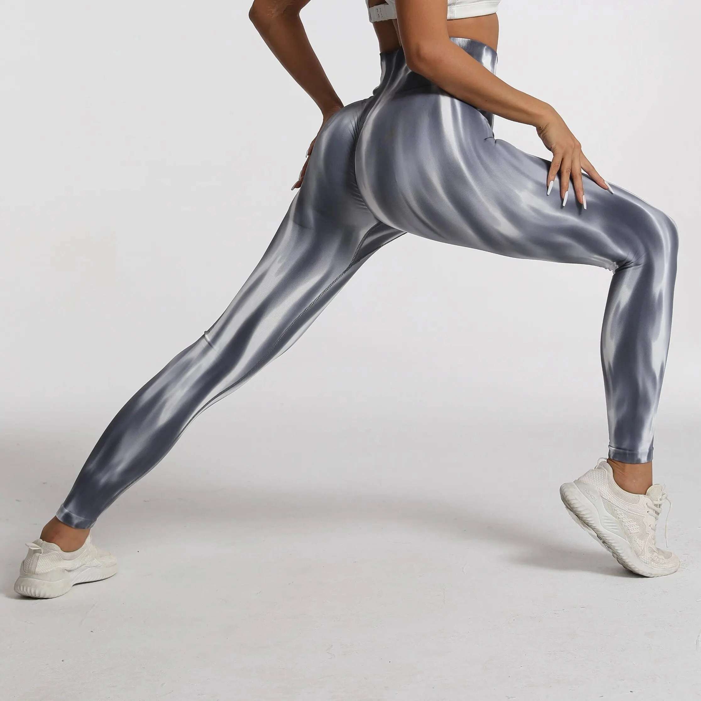 New Tiedye Gym Leggings High Waist Push Up Scrunch Pants