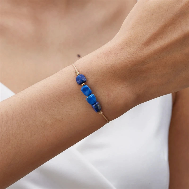 New Trendy 12 Constellation Couple Bracelets For Women Natural Stone Hand Woven Rope Bracelet Aries Taurus Friendship Jewelry
