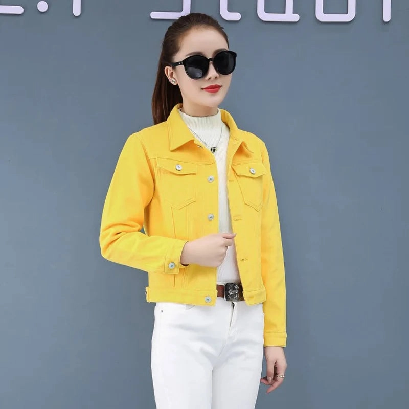 New Women's Denim Jacket Spring and Autumn Casual Style