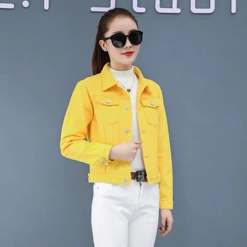 New Women's Denim Jacket Spring and Autumn Casual Style
