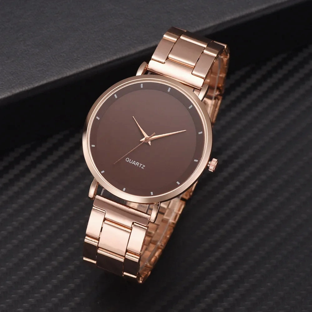 New Women Watches Reloj Mujer Rose Gold Luxury Wrist Watch