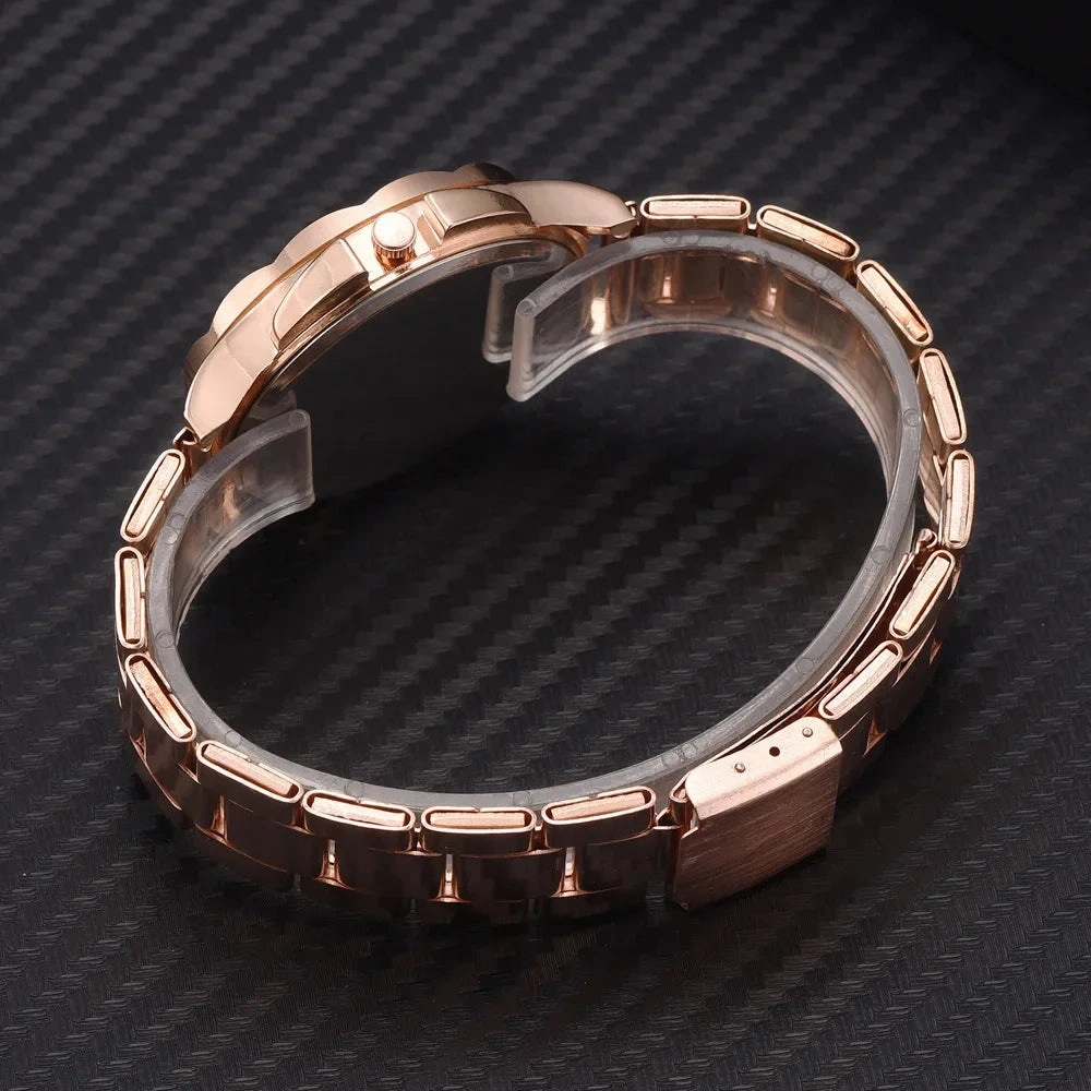 New Women Watches Reloj Mujer Rose Gold Luxury Wrist Watch