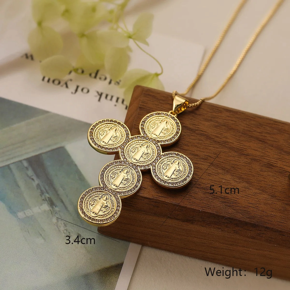 NEWBUY High Quality Women's Religious Jewelry Virgin Mary Pendant Necklace