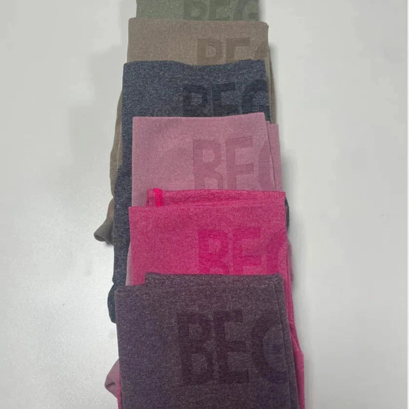 Newest Letter Honey Peach Hip Yoga Pants High Waist Leggings
