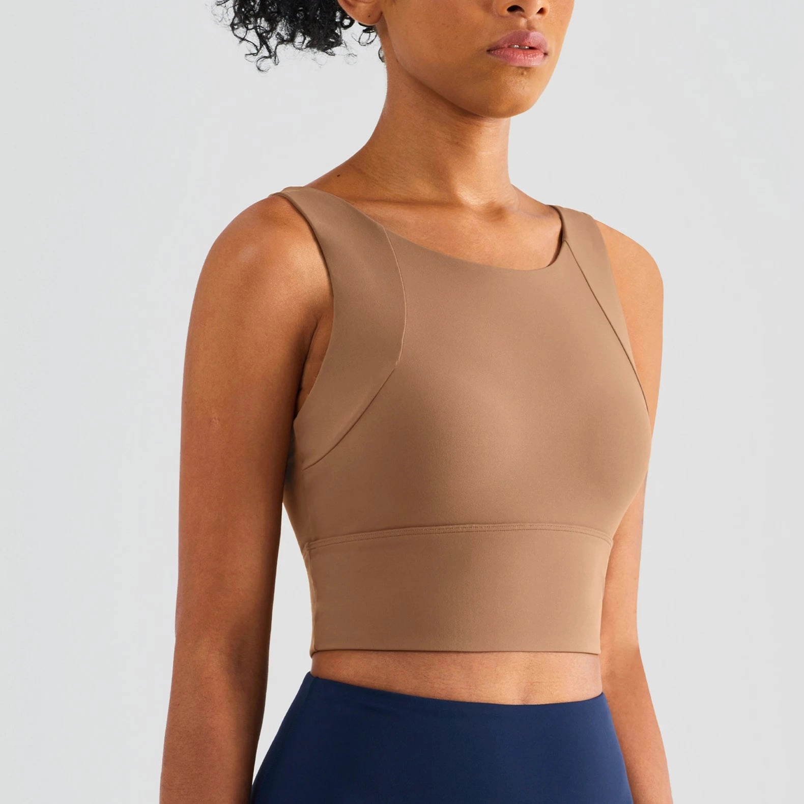 Nylon Sexy Women's Sports Bra Top for Yoga and Gym Wear