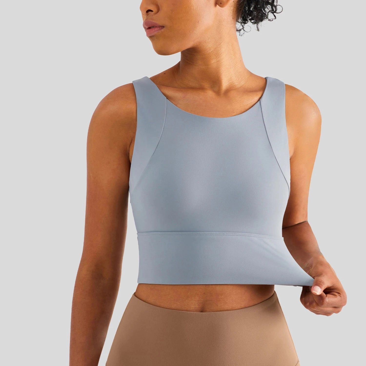 Nylon Sexy Women's Sports Bra Top for Yoga and Gym Wear