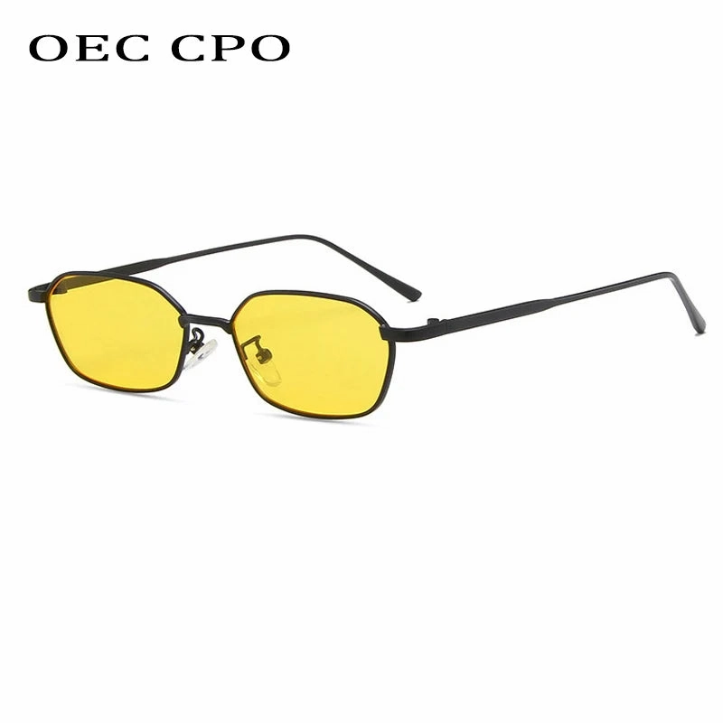 OEC CPO Small Square Sunglasses for Men and Women UV400 Retro Style