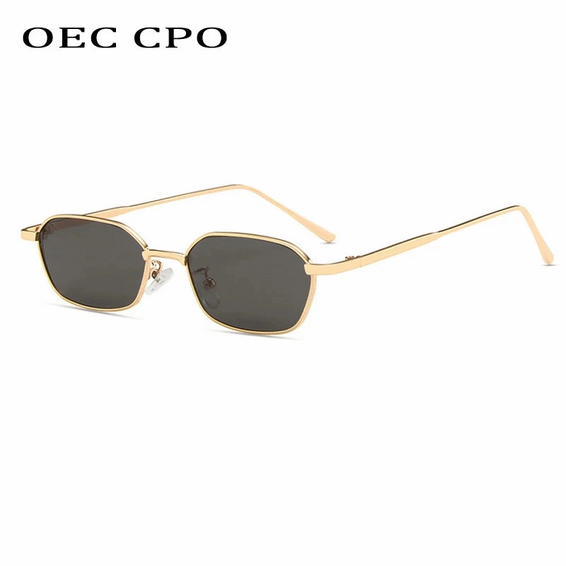 OEC CPO Small Square Sunglasses for Men and Women UV400 Retro Style