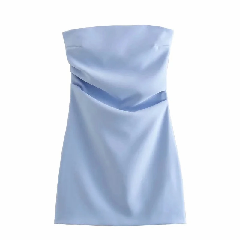 Off Shoulder Mini Dress Women Blue Black White Bodycon Summer Sexy Party Dresses
