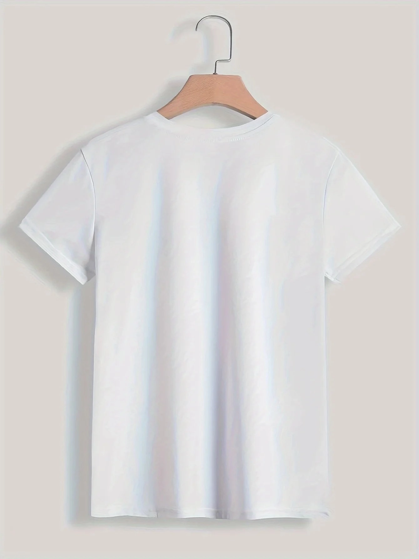 Paris Women Print T-Shirt Short Sleeve Casual Top for Summer & Spring