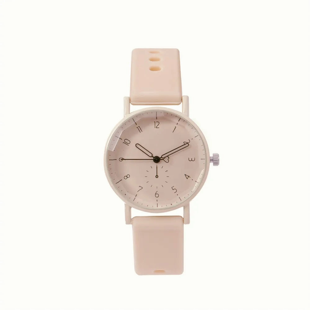 Pink Digital Simple Women Dresses Fashion Casual Watch