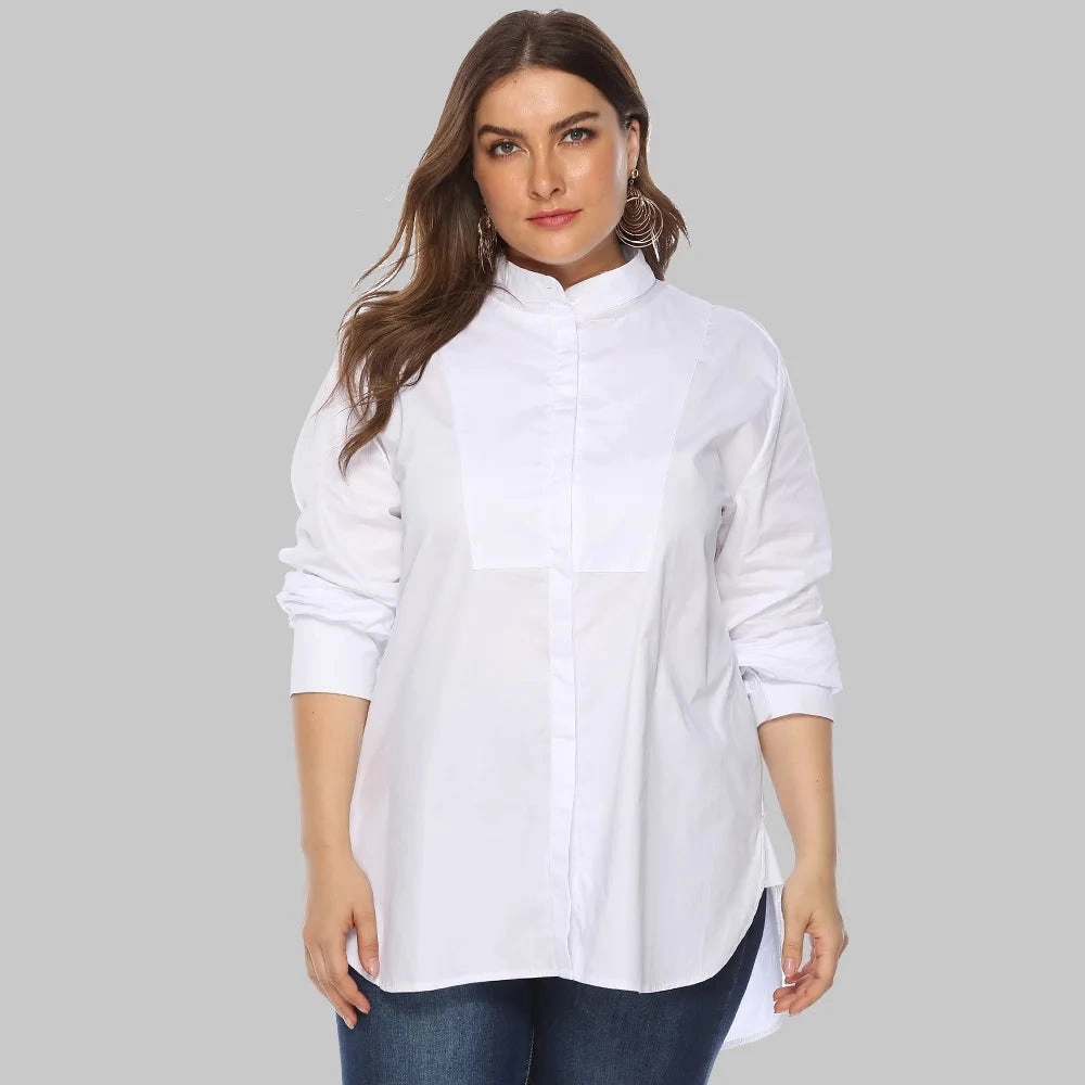 Plus Size Long Sleeve Tops for Spring and Autumn Fashion