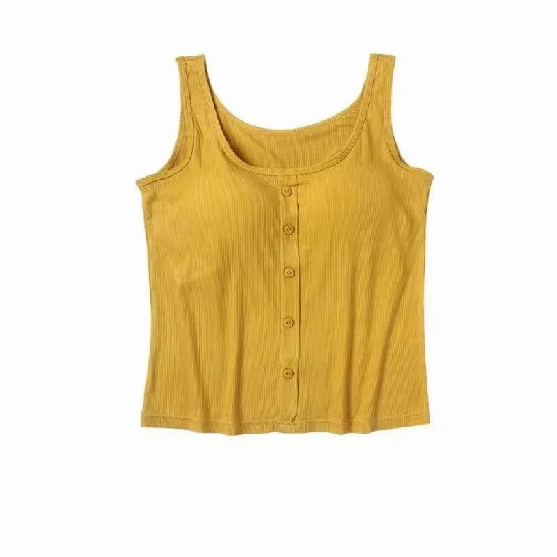 Plus Size Modal Camisole Top for Women M-3XL | Soft, Comfortable Tank with Chest Pad | Perfect Fit for All Seasons