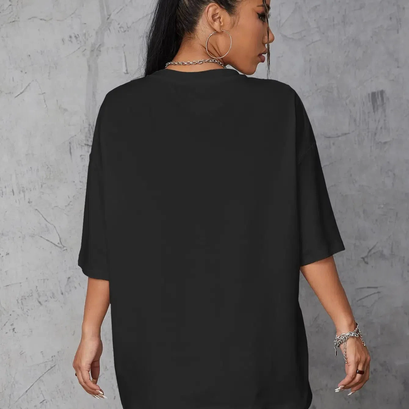 Premium 100% Cotton Short Sleeve T-Shirts for Women ?C Breathable Summer Essentials in Classic Black & White Colors, Perfect Fit for Casual Wear