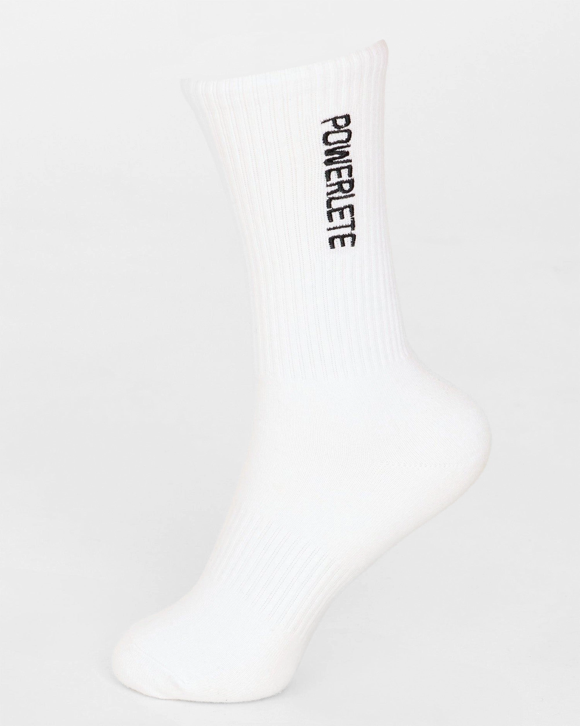 Premium Embroidered Crew Socks