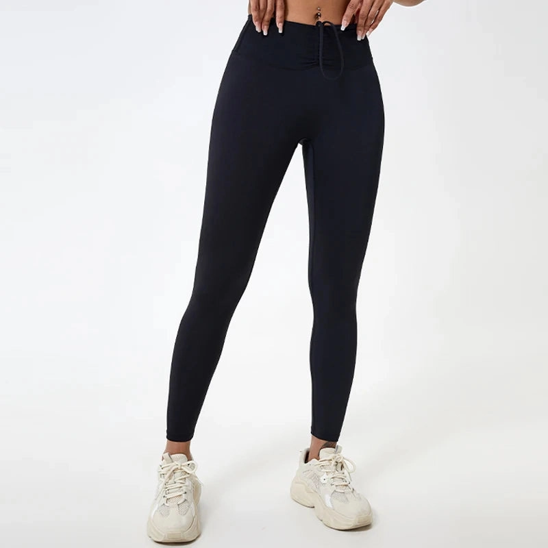 Premium High Waist Yoga Leggings for Women - Breathable, Quick-Dry, and Push-Up Tights for Fitness & Gym Training