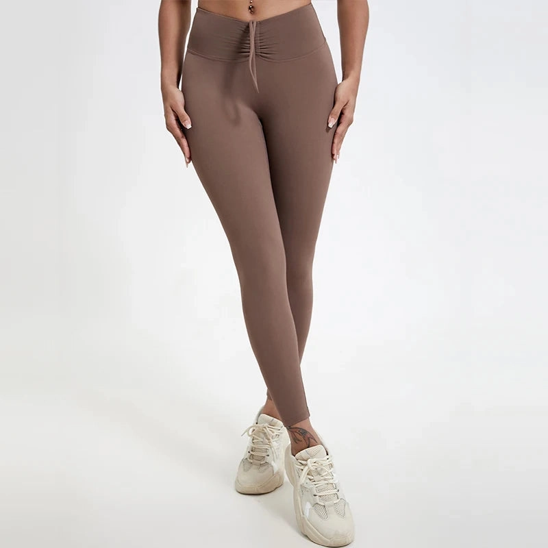Premium High Waist Yoga Leggings for Women - Breathable, Quick-Dry, and Push-Up Tights for Fitness & Gym Training