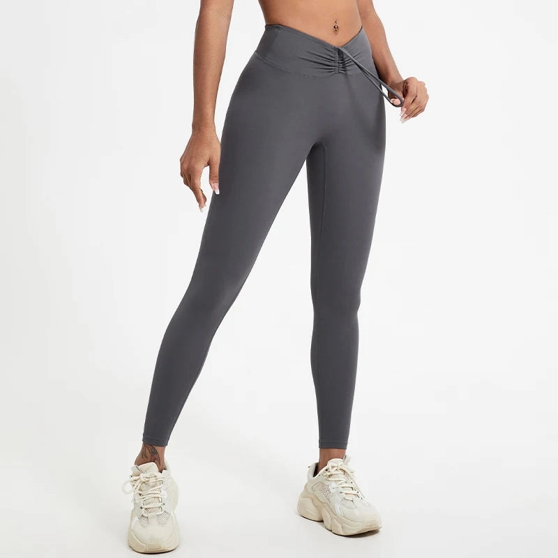 Premium High Waist Yoga Leggings for Women - Breathable, Quick-Dry, and Push-Up Tights for Fitness & Gym Training