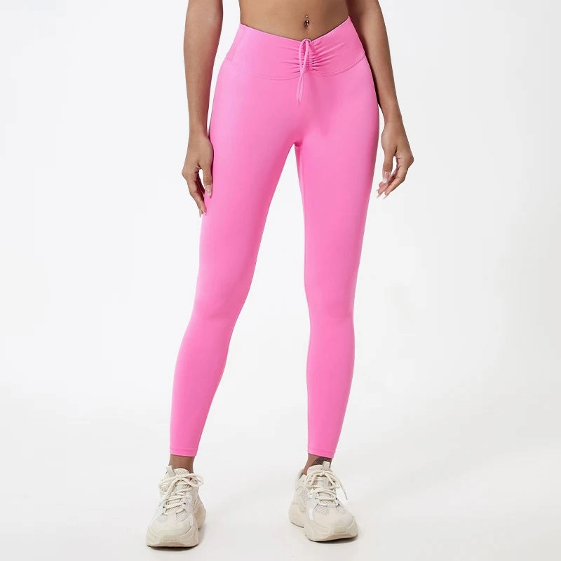 Premium High Waist Yoga Leggings for Women - Breathable, Quick-Dry, and Push-Up Tights for Fitness & Gym Training