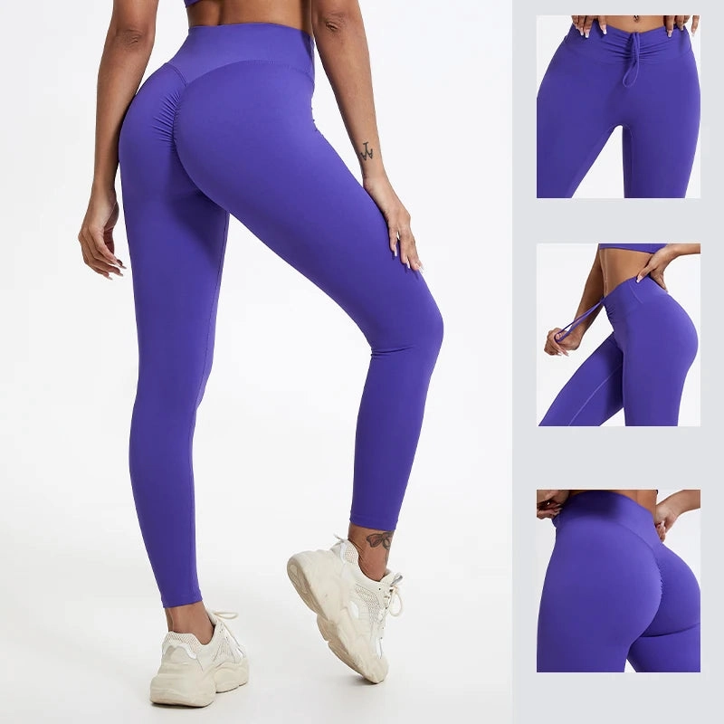 Premium High Waist Yoga Leggings for Women - Breathable, Quick-Dry, and Push-Up Tights for Fitness & Gym Training