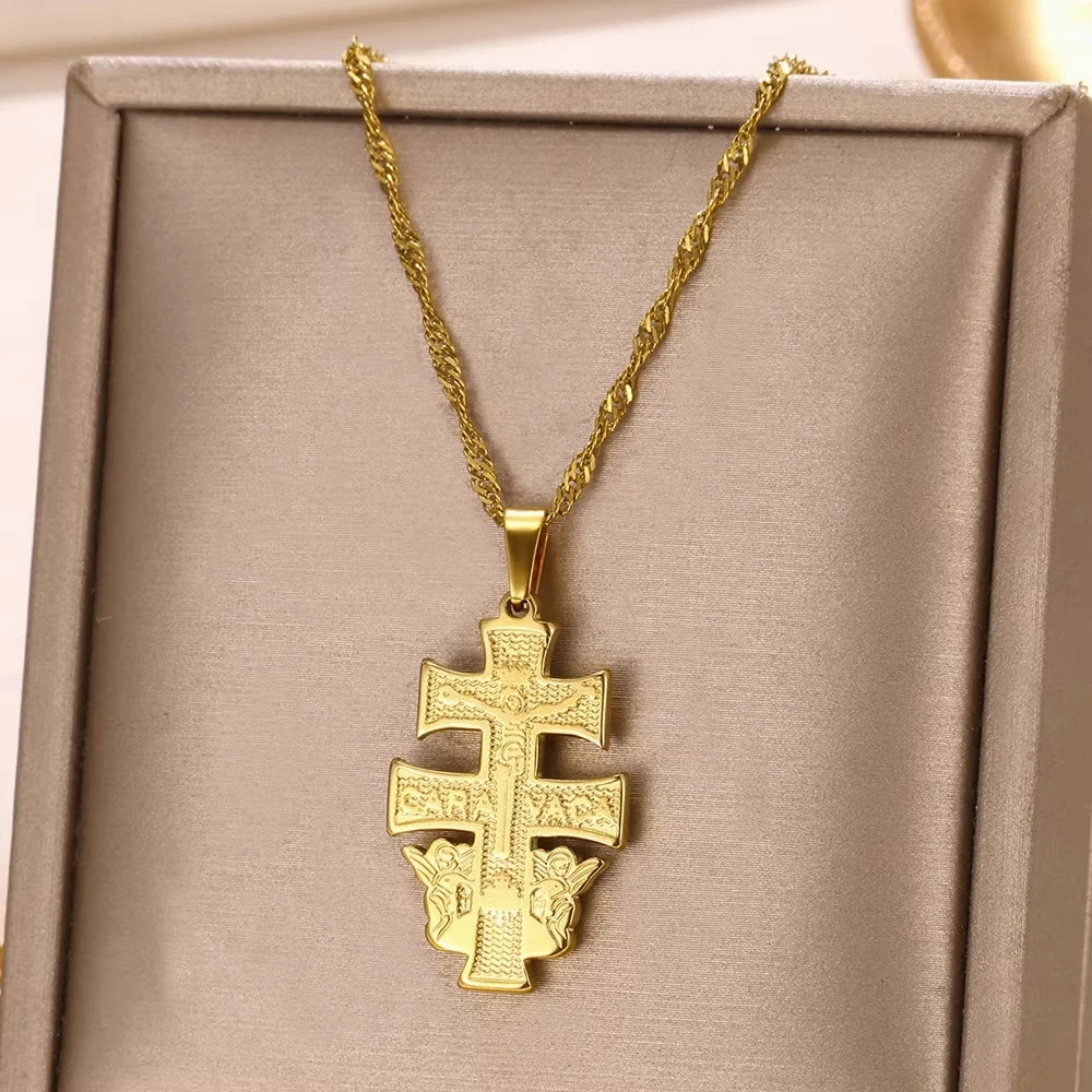 Punk Gold Heart Pendant Necklace for Women Y2K Choker