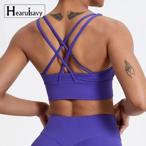 Push Up Sports Bra Gym Top Women Yoga Crop Top Shockproof