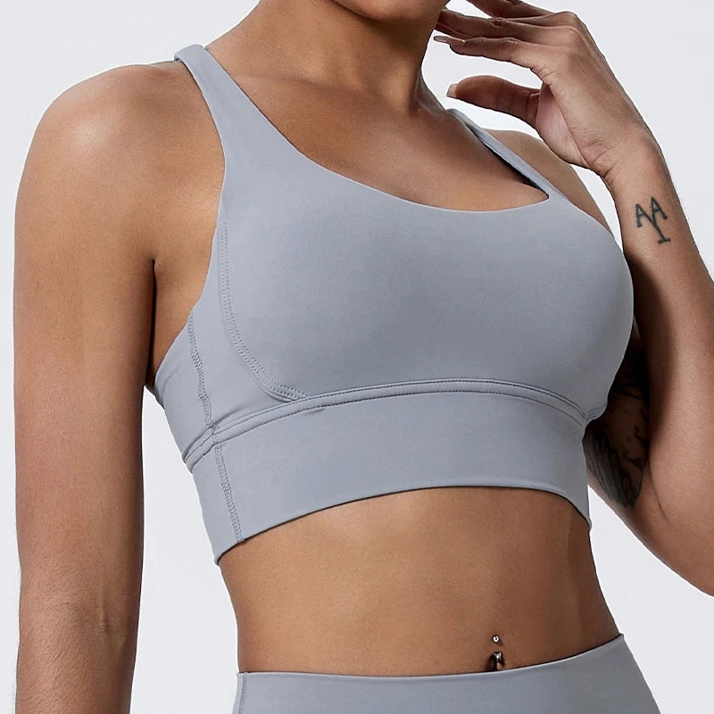 Push Up Sports Bra Gym Top Women Yoga Crop Top Shockproof