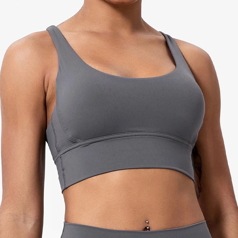 Push Up Sports Bra Gym Top Women Yoga Crop Top Shockproof