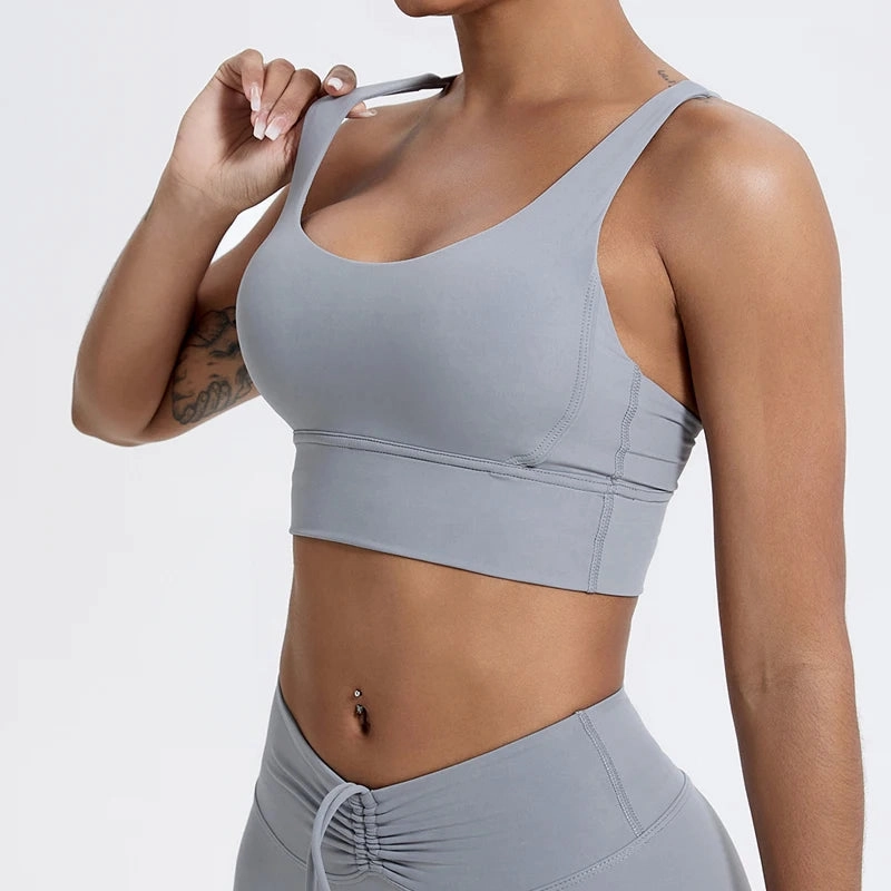 Push Up Sports Bra Gym Top Women Yoga Crop Top Shockproof