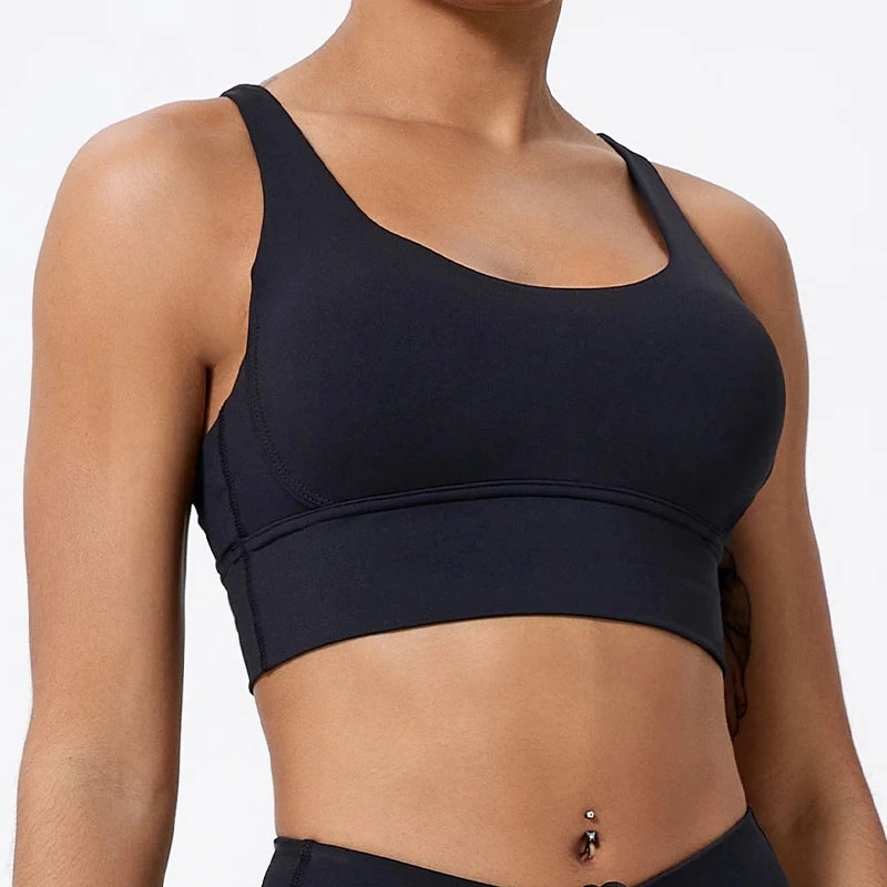 Push Up Sports Bra Gym Top Women Yoga Crop Top Shockproof