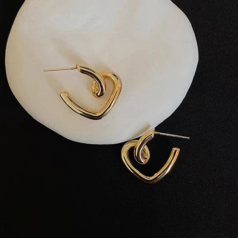 Quality Cute Heart Earrings For Women Jewelry Charm Princess