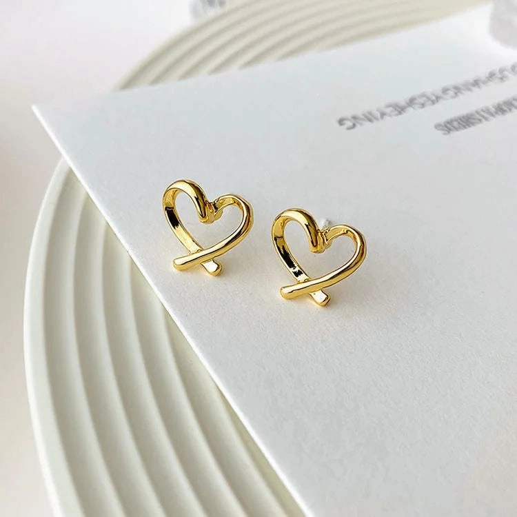 Quality Cute Heart Earrings For Women Jewelry Charm Princess