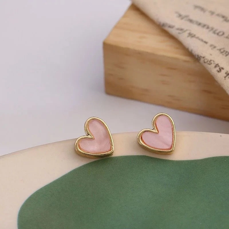 Quality Cute Heart Earrings For Women Jewelry Charm Princess