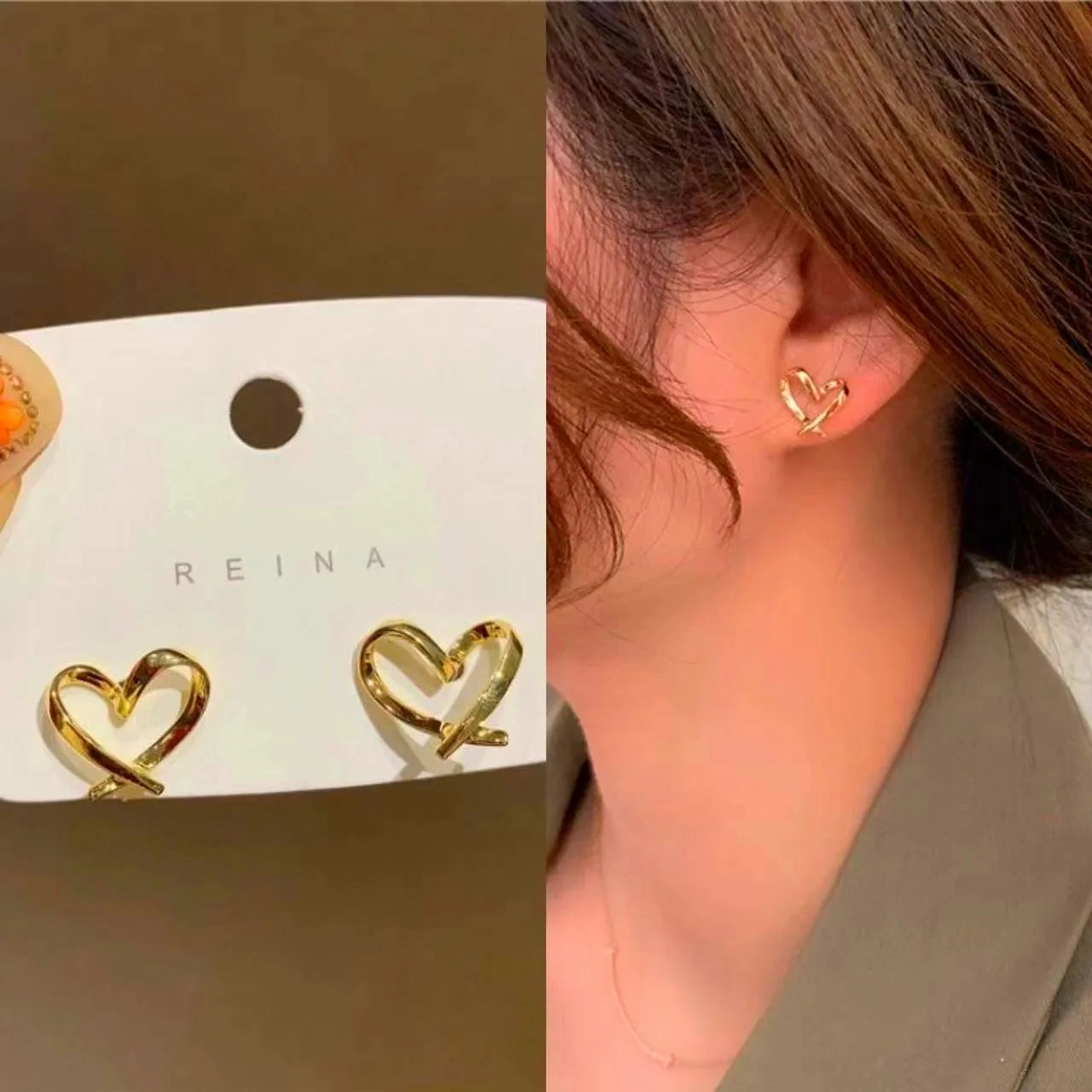 Quality Cute Heart Earrings For Women Jewelry Charm Princess