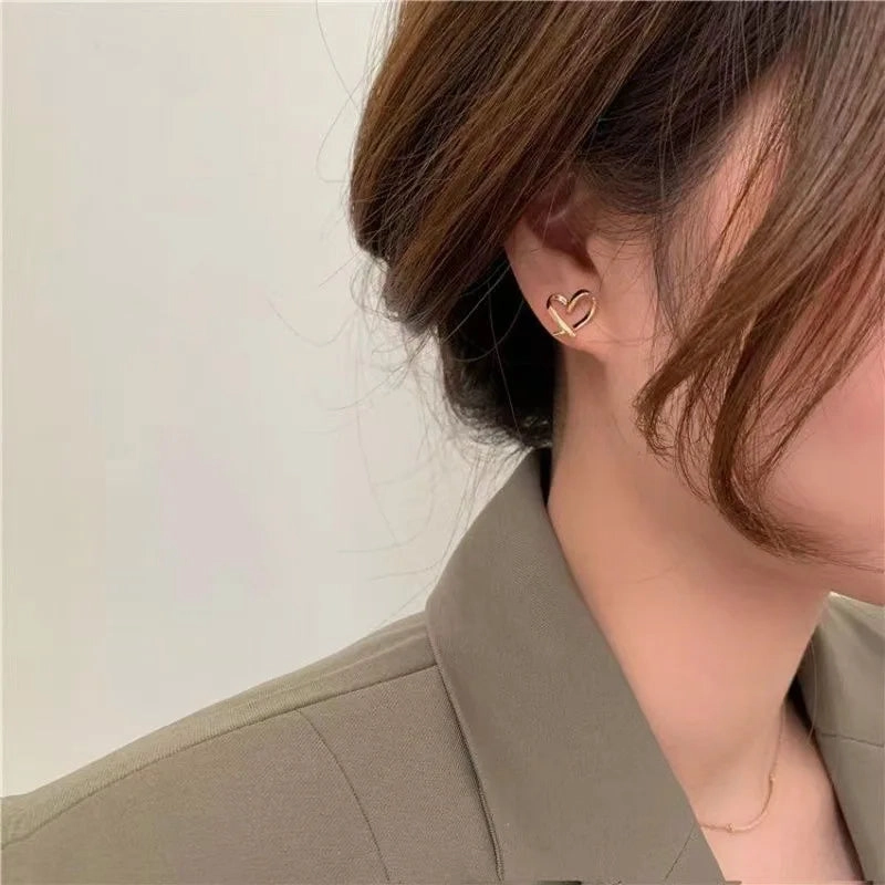 Quality Cute Heart Earrings For Women Jewelry Charm Princess