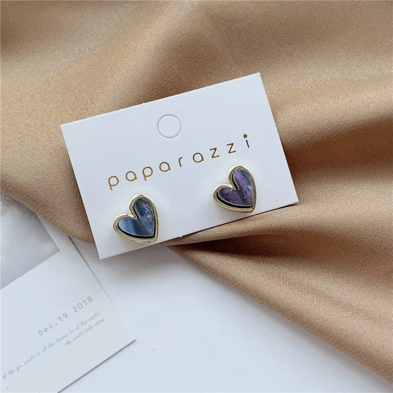 Quality Cute Heart Earrings For Women Jewelry Charm Princess