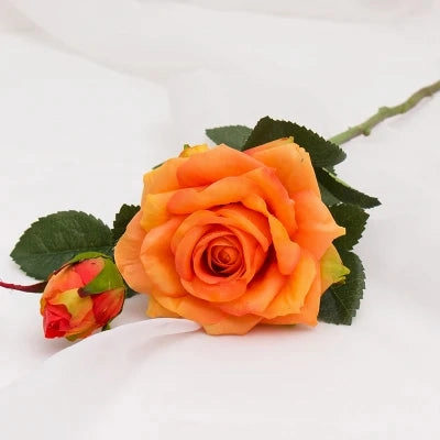 Real Touch Rose Christmas Decorations for Home Silk Flowers