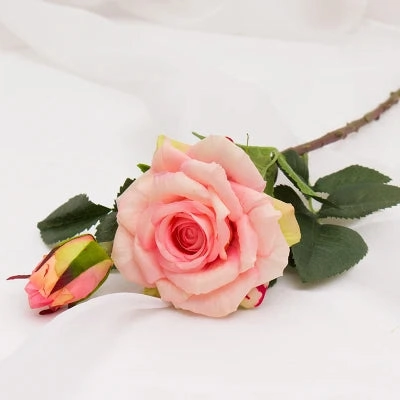 Real Touch Rose Christmas Decorations for Home Silk Flowers