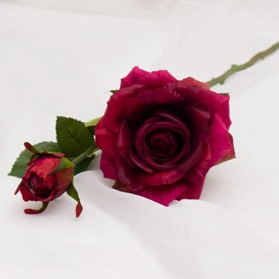 Real Touch Rose Christmas Decorations for Home Silk Flowers
