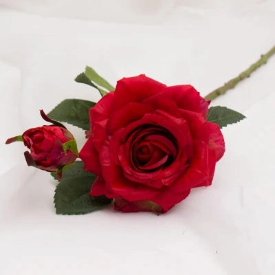 Real Touch Rose Christmas Decorations for Home Silk Flowers